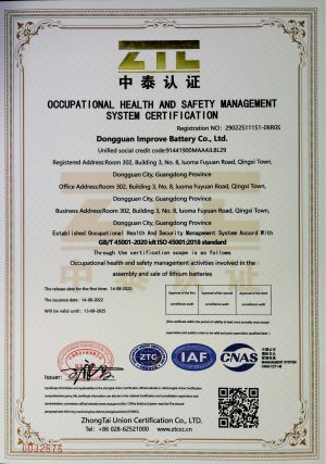 ISO 45001--IMPROVE BATTERY