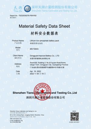 MSDS--IMPROVE BATTERY